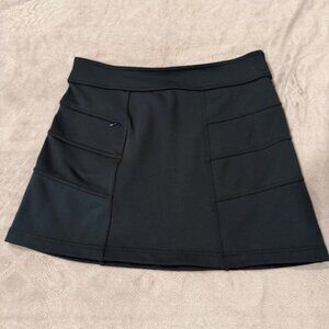 Athleta Fleece Lined Black Athletic Skirt M